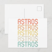 Frauen Astros Postkarte (Vorne/Hinten)
