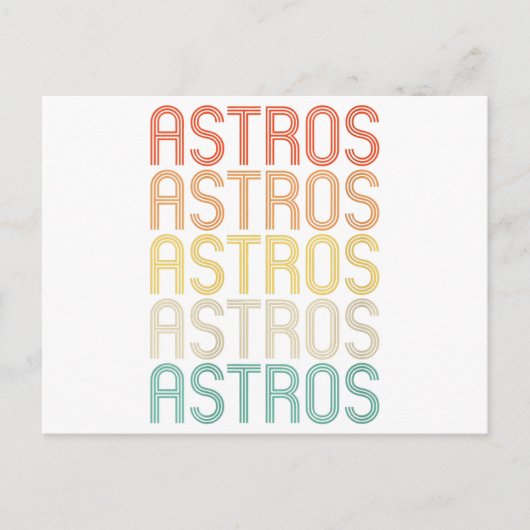 Frauen Astros Postkarte (Vorderseite)