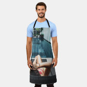 Frauen auf brauner Chaiselounge Schürze (Getragen)