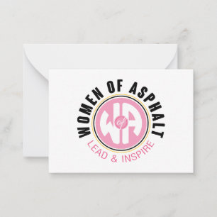 Frauen auf der Asphaltskarte Mitteilungskarte