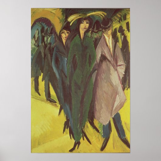 Frauen auf der Straße, 1915 Poster (Vorne)