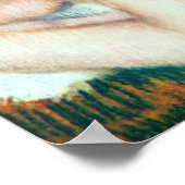 Frauen auf der Toilette von Edgar Degas Poster (Ecke)