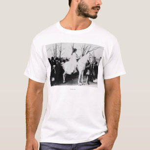 Frauen auf der Trauerparade der Pferde Fotograp T-Shirt