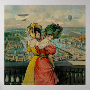 Frauen auf der Weltmesse von 1904 Poster