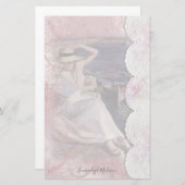 Frauen auf Dock Imitats Lace Briefpapier (Vorne/Hinten)