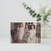 Frauen auf gewartet Postkarte (Stehend Vorderseite)