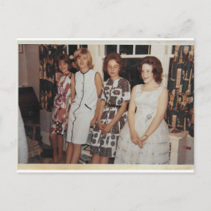 Frauen auf gewartet Postkarte