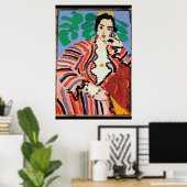 Frauen auf Handy Abstrakt, Matisse-Stil Poster (Heimbüro)