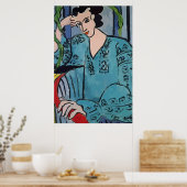 Frauen auf Handy Abstrakt, Matisse-Stil Poster (Küche)