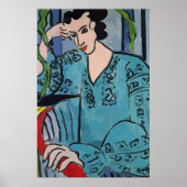 Frauen auf Handy Abstrakt, Matisse-Stil Poster (Vorne)