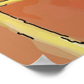 Frauen auf Handy Abstrakt, Matisse-Stil Poster (Ecke)