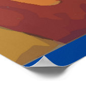 Frauen auf Handy Abstrakt, Matisse-Stil Poster (Ecke)