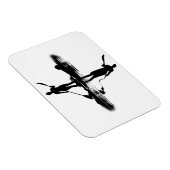 FRAUEN auf sup board, Paddelreflektion Boarding Magnet (Rechte Seite)