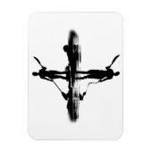 FRAUEN auf sup board, Paddelreflektion Boarding Magnet (Vertikal)