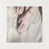 Frauen auf weißem Sand Wandteppich (Vorderseite (Horizontal))