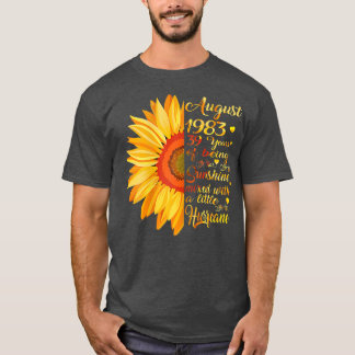 Frauen August Girls 1983 Geburtstagsgeschenk 39 Ja T-Shirt