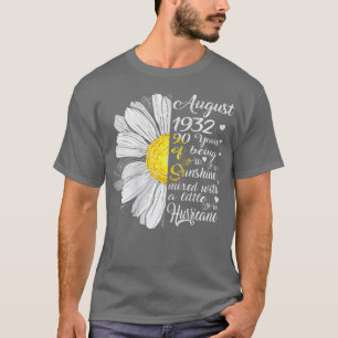 Frauen August Mädchen 1932 Geburtstagsgeschenk 90  T-Shirt