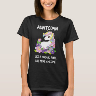 Frauen Auntcorn Unicorn Kostümunst 1 T-Shirt