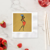 Frauen aus Afrika Papier Napkin Serviette (Beispiel)