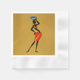 Frauen aus Afrika Papier Napkin Serviette