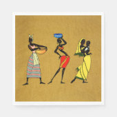 Frauen aus Afrika Papier Napkin Serviette (Vorderseite)