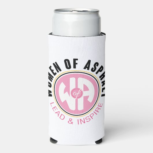 Frauen aus Asphalt können kälter werden Selters Dosenkühler (Seltzer Vorderseite)