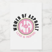 Frauen aus Asphalt Lebensmittel und Getränke Lebensmitteletikett (Einzelnes Label)