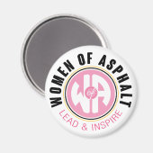 Frauen aus Asphalt Magnet (Vorderseite/Rückseite)