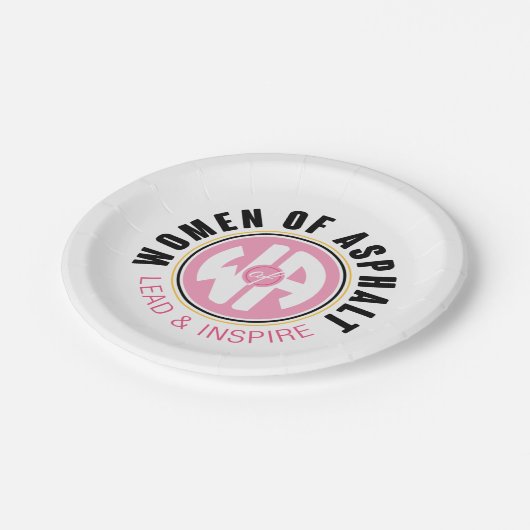 Frauen aus Asphalt-Papierplatte Pappteller (Schrägansicht)