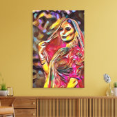 Frauen aus India Leinwanddruck (Insitu (Wohnzimmer))