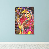 Frauen aus India Leinwanddruck (Insitu (Holzboden))