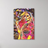 Frauen aus India Leinwanddruck (Vorderseite)