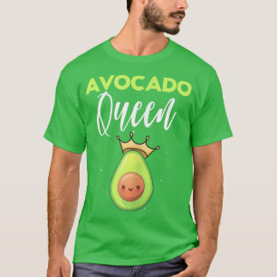Frauen Avocado Königin Keto Diät Vegan Vegetarier  T-Shirt