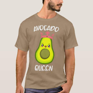 Frauen Avocado Liebe Vegan Vegetarische Königin Fl T-Shirt
