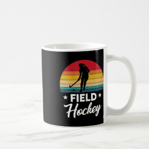 Frauen Awesome Feldhockey-Spielerin Silhouette Out Kaffeetasse