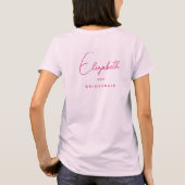 Frauen Bachelorette Bridesmaid Doppelseitig T-Shirt (Rückseite)