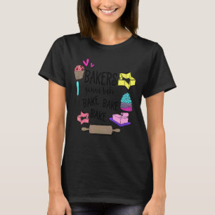 Frauen Backbäckerinnen Hobby Lebensmittel Kuchen C T-Shirt