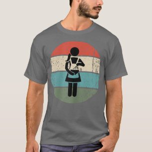 Frauen backen Girl Baker erschüttert Vintag Retro T-Shirt