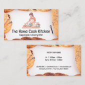 Frauen backen in der Küche | Pastries Visitenkarte (Vorne/Hinten)