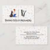 Frauen Badehund | Schere Visitenkarte (Vorne/Hinten)