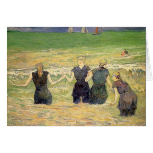 Frauen baden Dieppe von Paul Gauguin