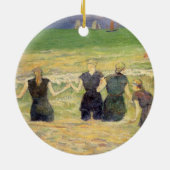 Frauen baden Dieppe von Paul Gauguin Keramikornament (Hinten)