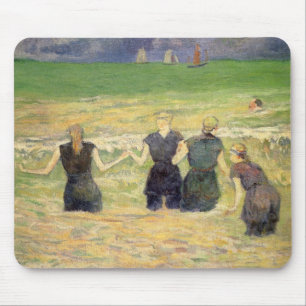 Frauen baden Dieppe von Paul Gauguin Mousepad