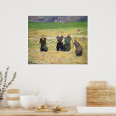 Frauen baden Dieppe von Paul Gauguin Poster (Küche)