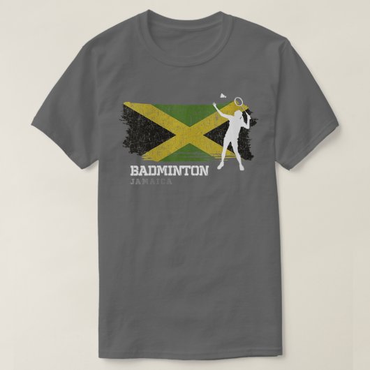 Frauen Badminton Jamaica Net Games Player B T-Shirt (Design vorne)