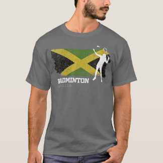 Frauen Badminton Jamaica Net Games Player B T-Shirt