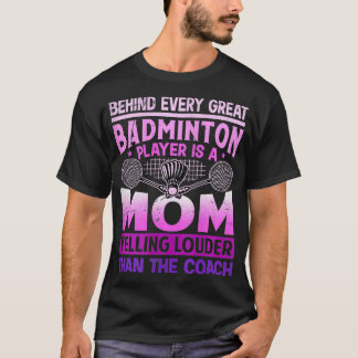 Frauen BADMINTON MAMA schreien laut als der Traine T-Shirt