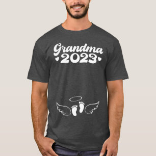 Frauen bald Oma 2023 Schwangerschaftsankündigung T-Shirt