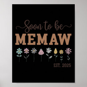 Frauen bald zu Memaw 2025 Retro für Mem Poster