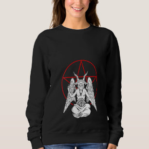Frauen Baphomet Gebet Dämon Satanic Lucifer Biene Sweatshirt